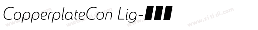 CopperplateCon Lig字体转换